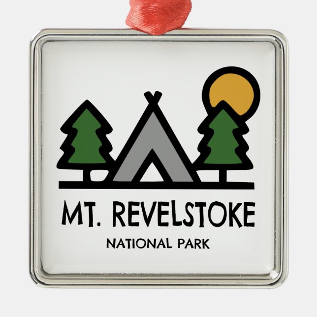 Mount Revelstoke National Park Metal Ornament (Front)