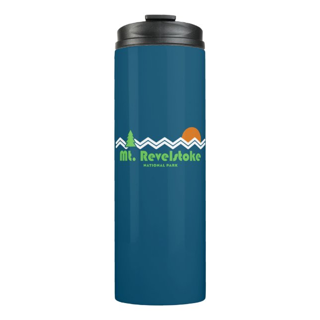 Mount Revelstoke National Park Retro Thermal Tumbler (Front)