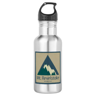 Mount Revelstoke National Park Rustic Stainless Steel Water Bottle