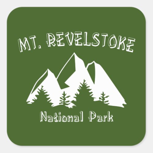 Mount Revelstoke National Park Square Sticker