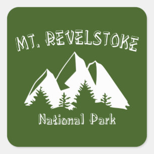 Mount Revelstoke National Park Square Sticker