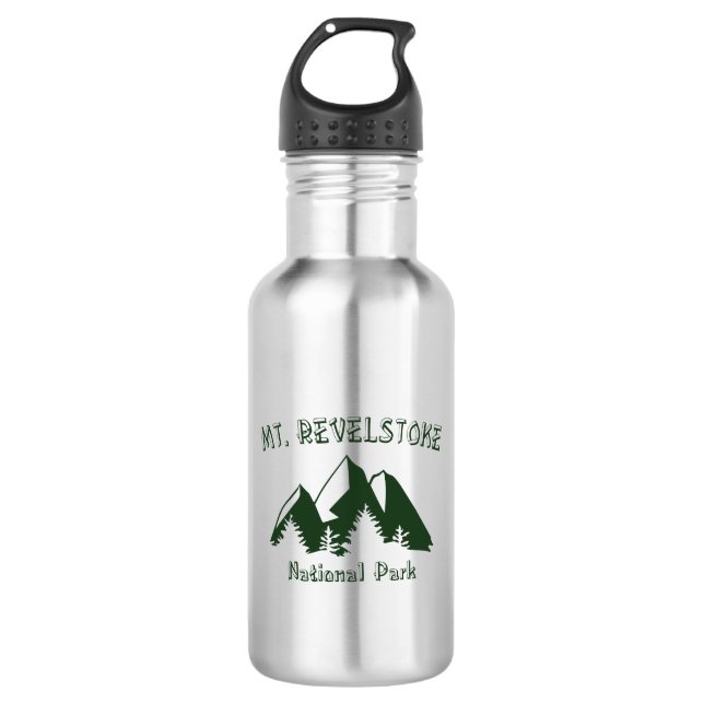 Mount Revelstoke National Park Stainless Steel Water Bottle (Front)