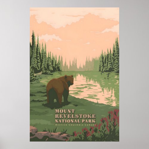 Mount Revelstoke National Park Travel Poster