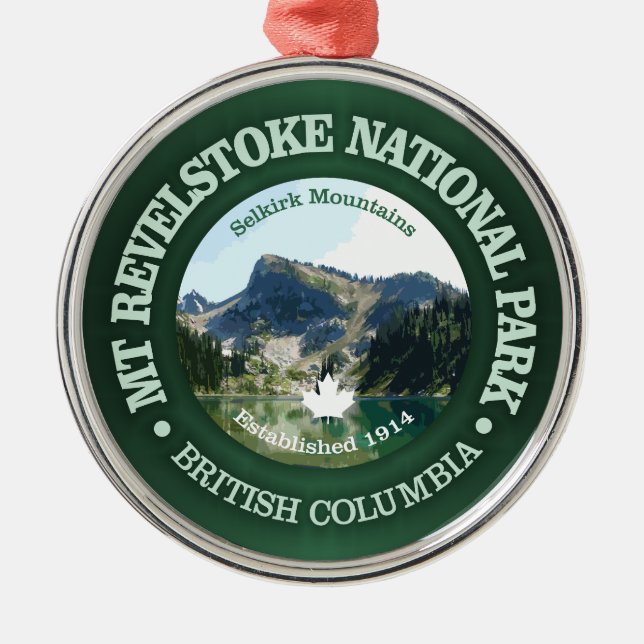 Mount Revelstoke NP Metal Ornament (Front)