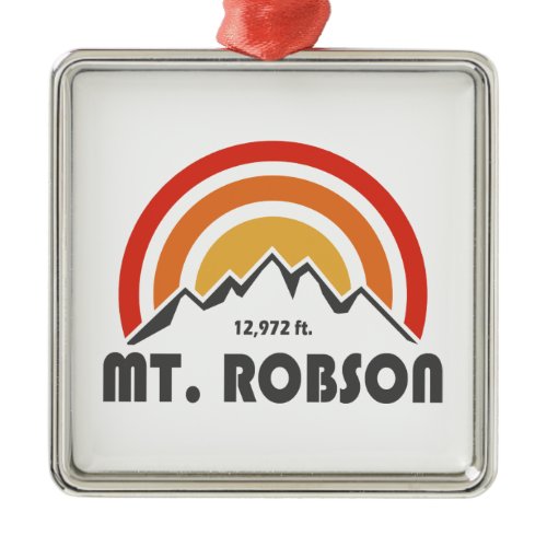 Mount Robson Metal Ornament
