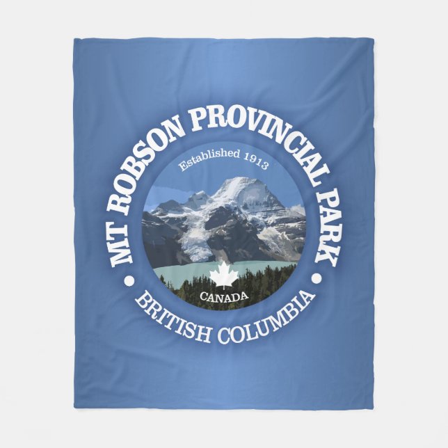 Mount Robson PP Fleece Blanket (Front)