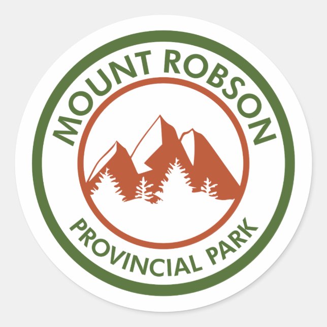 Mount Robson Provincial Park Classic Round Sticker (Front)