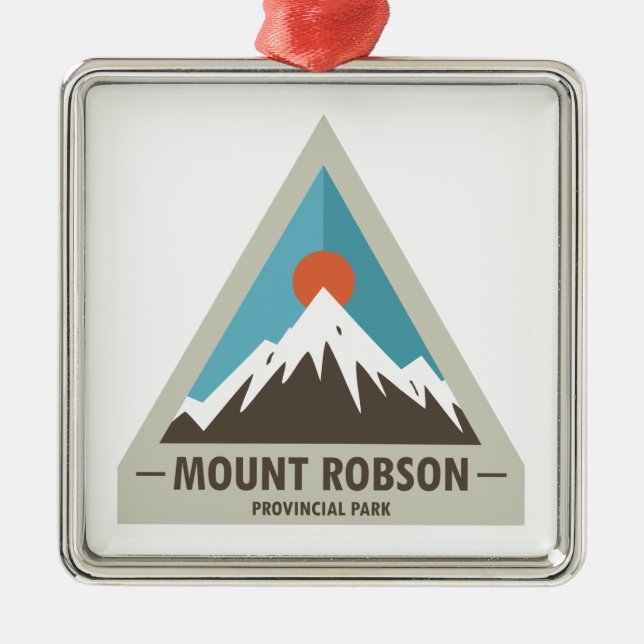 Mount Robson Provincial Park Metal Ornament (Front)