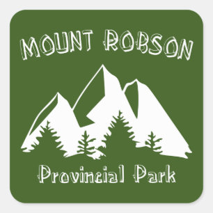 Mount Robson Provincial Park Square Sticker