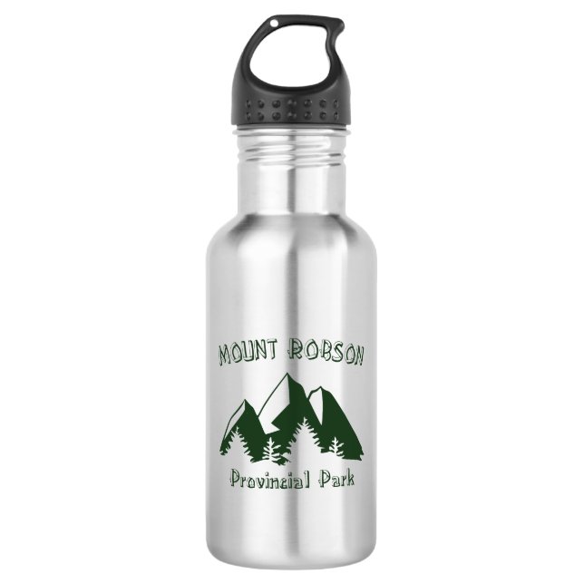 Mount Robson Provincial Park Stainless Steel Water Bottle (Front)