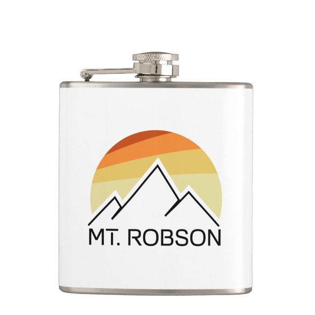 Mount Robson Retro Flask (Front)