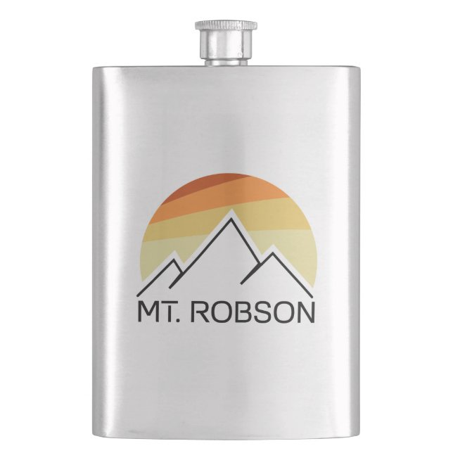 Mount Robson Retro Flask (Front)