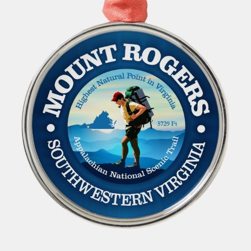 Mount Rogers C Metal Ornament
