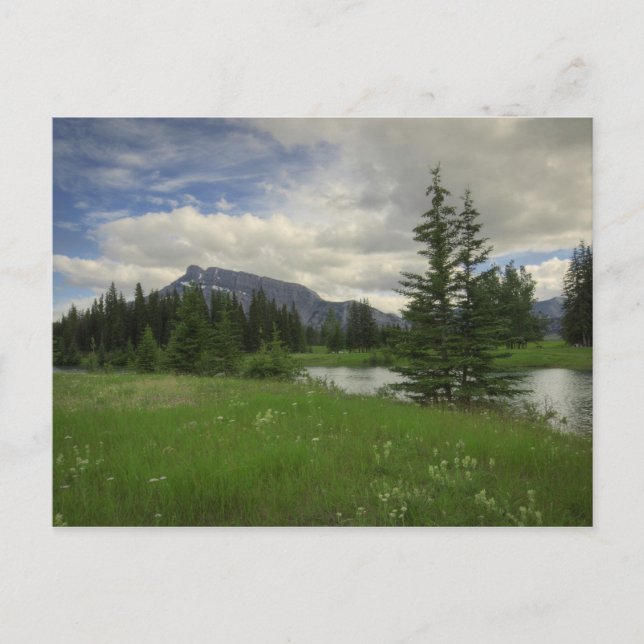Mount Rundle from Cascade Ponds Postcard (Front)