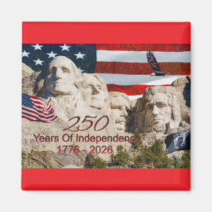 Mount Rushmore America 250 Magnet