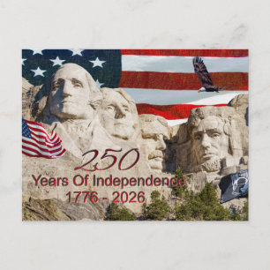 Mount Rushmore America 250 Postcard