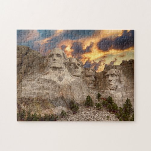 Mount Rushmore  Black Hills  South Dakota Jigsaw Puzzle
