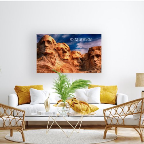 Mount Rushmore Black Hills South Dakota USA Travel Poster