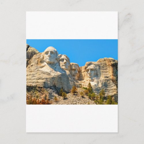 Mount Rushmore Classic View Postcard