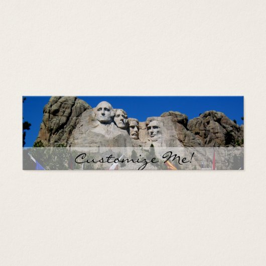 Mount Rushmore Customizable Photo Souvenir (Front)