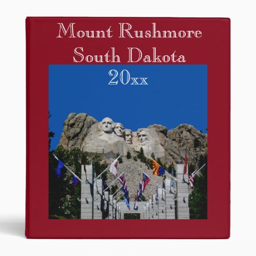 Mount Rushmore Customizable Photo Souvenir Binder