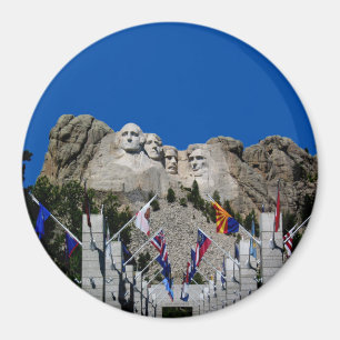 Mount Rushmore Customizable Photo Souvenir Magnet