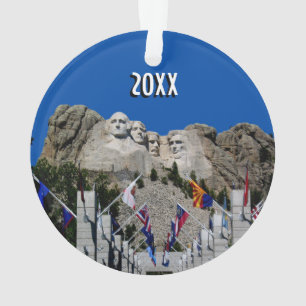 Mount Rushmore Customizable Photo Souvenir Ornament