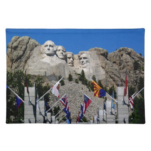 Mount Rushmore Customizable Photo Souvenir Placemat