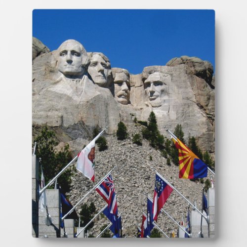 Mount Rushmore Customizable Photo Souvenir Plaque