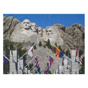 Mount Rushmore Customizable Photo Souvenir Tablecloth