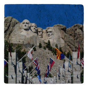 Mount Rushmore Customizable Photo Souvenir Trivet