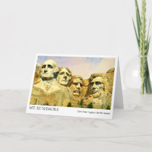 Mount Rushmore Graduation Card – Custom Name Quote