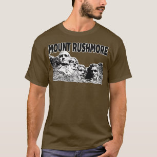Mount Rushmore in Black and White TShirt