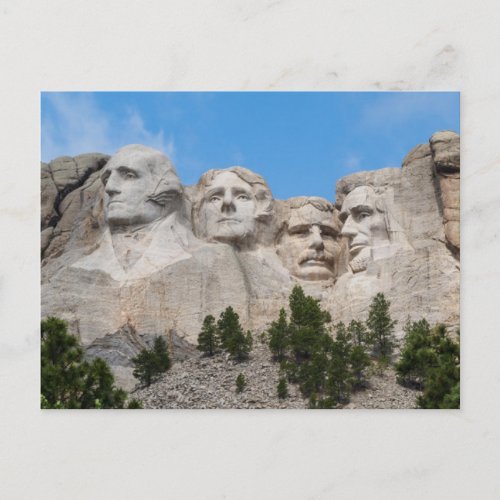 Mount Rushmore in Spring Postcard
