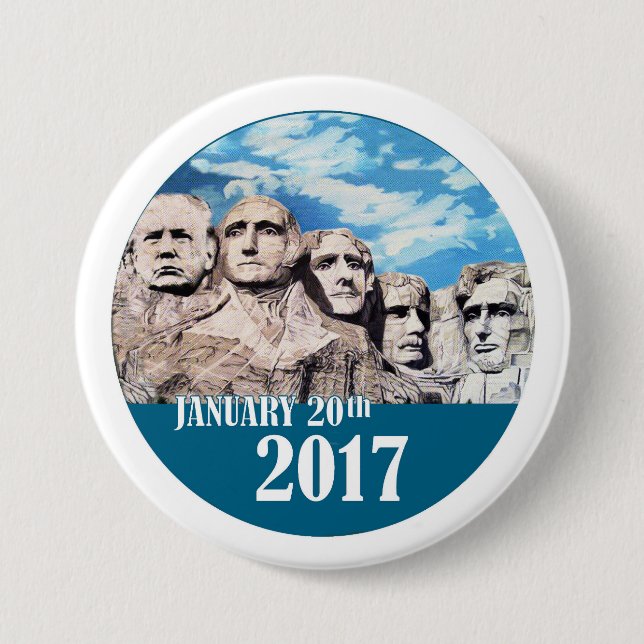 Mount Rushmore, January 20, 2017 Button (Front)