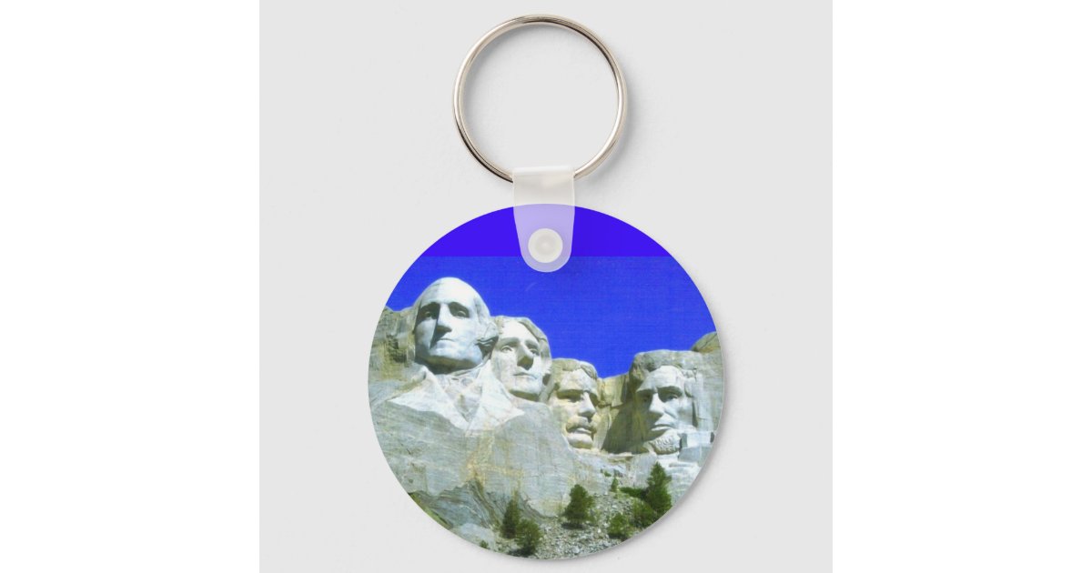 Mount Rushmore Keychain Zazzle