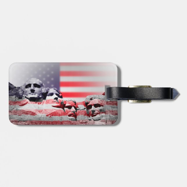 Mount Rushmore Luggage tag (Back Horizontal)