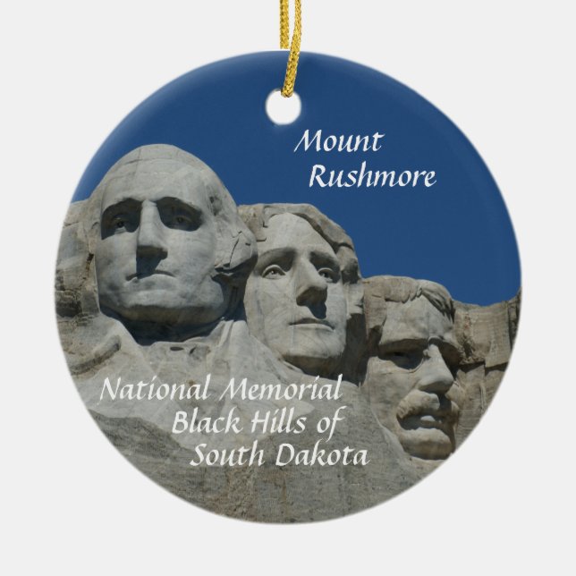 Mount Rushmore  Memorial CHRISTMAS ORNAMENT SD (Front)