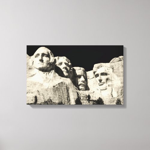 Mount Rushmore Monument in South Dakota Canvas Print
