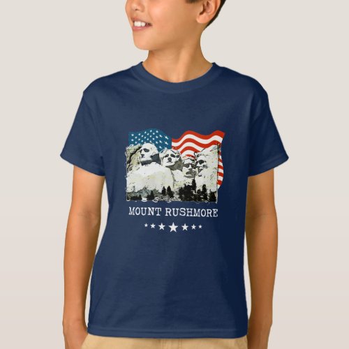 Mount Rushmore Monument Souvenir Gifts USA T_Shirt