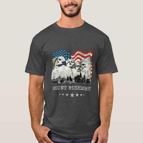 Mount Rushmore Monument Souvenir Gifts USA T_Shirt
