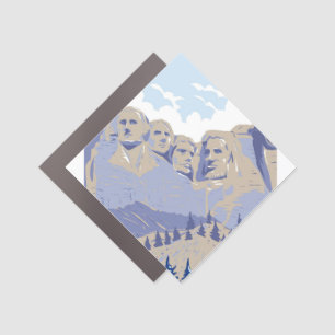 Mount Rushmore National Memorial Car Magnet