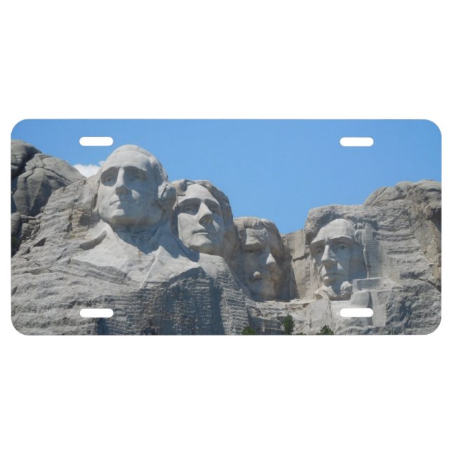 Mount Rushmore National Memorial  License Plate (Front)