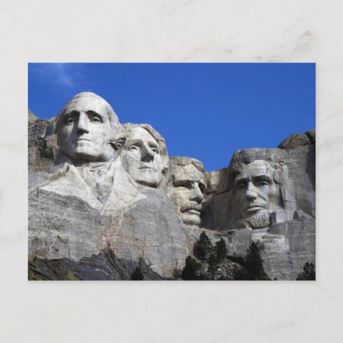 Mount Rushmore National Memorial Monument Postcard