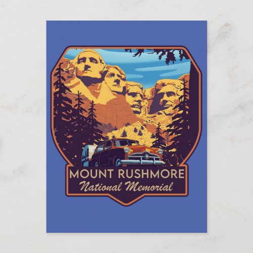 Mount Rushmore National Memorial Postcard