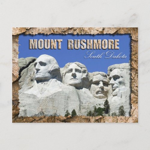 Mount Rushmore National Memorial South Dakota Postcard