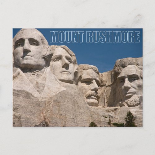 Mount Rushmore National Memorial South Dakota Postcard