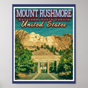 MOUNT RUSHMORE NATIONAL MEMORIAL - SOUTH DAKOTA POSTER