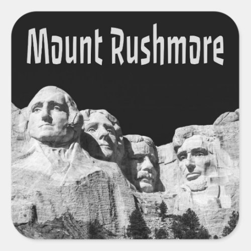 Mount Rushmore National Memorial South Dakota Square Sticker