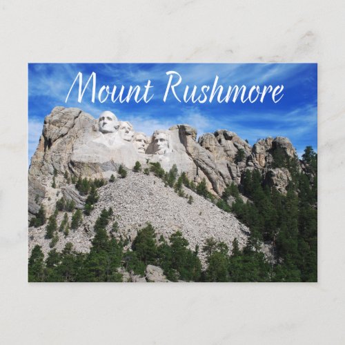 Mount Rushmore National Memorial South Dakota USA Postcard